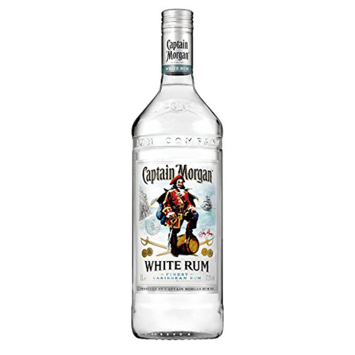 Captain Morgan White Rum 1 Litre Bottle