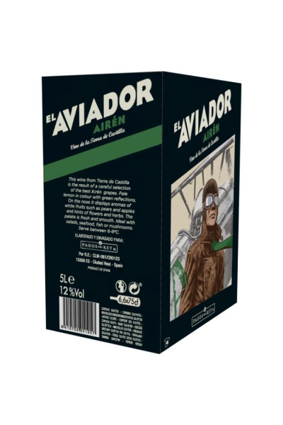 El Aviador White 5L Bag in Box