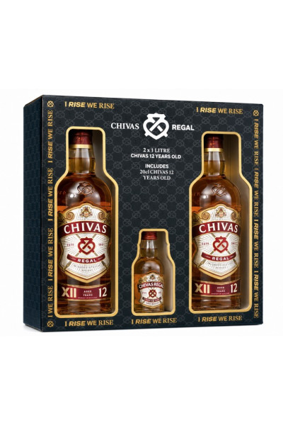 Chivas Regal Gift Pack 2x1L and 1x20cl