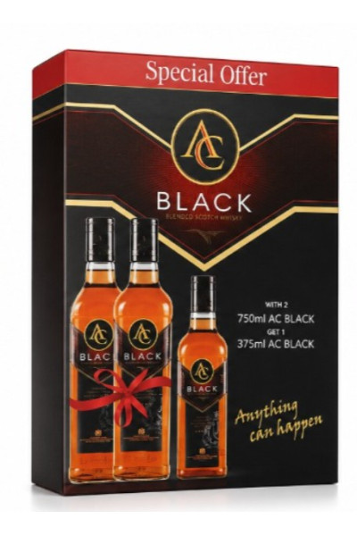 Aristocrat Black 75CL With Twin Pack 37.5CL