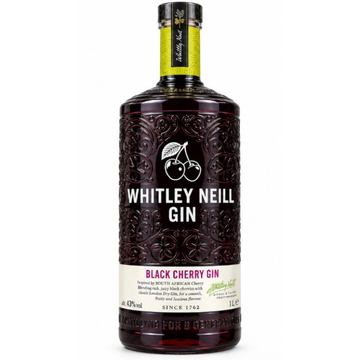 Whitley Neill Black Cherry Gin 1 Ltr Bottle