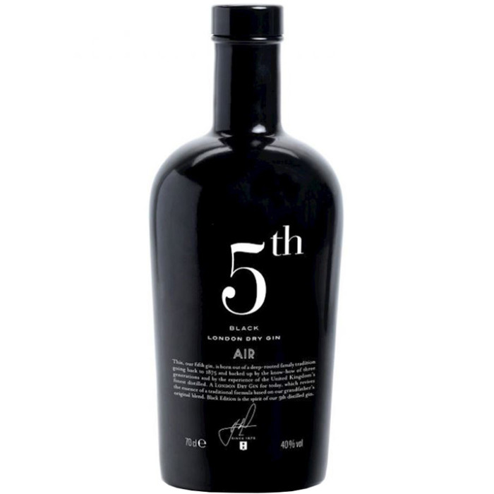 5th Gin Black Air 70cl Bottle