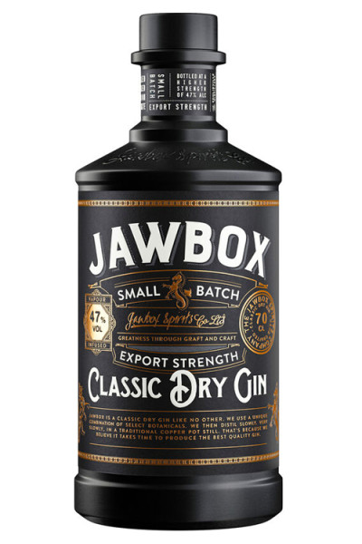 Jawbox Small Batch Export Strength Gin 70cl Bottle