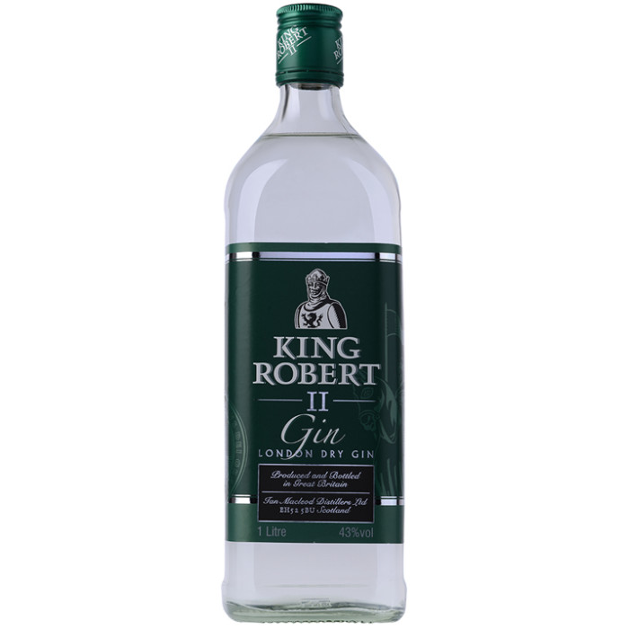 King Robert Gin 1 Litre Bottle