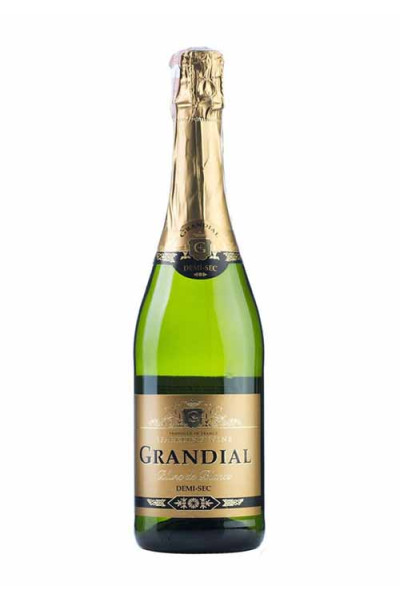 Grandial Blanc De Blanc Demi Sec Mousseux 75cl Bottle