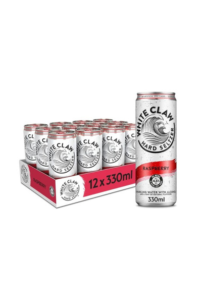 White Claw Raspberry 12 X 33 Cl  Can