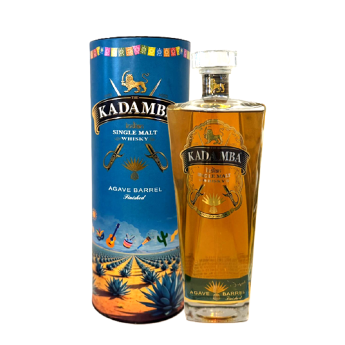 Kadamba Indian Single Malt Whisky Agave Barrel Finished 75 cl Bottle