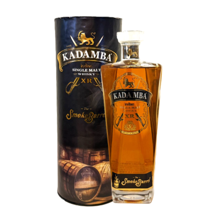 Kadamba Indian Single Malt Whisky (Xr) The Smoke Barrel 75 cl Bottle