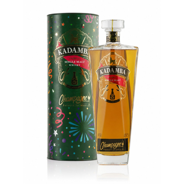 Kadamba Champagne Barrel Finished Indian Single Malt 75cl Bottle