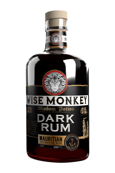 Wise Monkey Mauritian Dark Rum 75cl Bottle