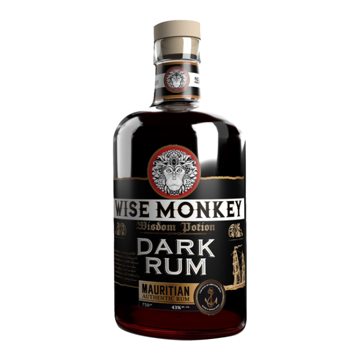 Wise Monkey Mauritian Dark Rum 75cl Bottle