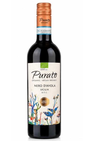 Purato Nero D'Avola Terre S  75 Cl Bottle 