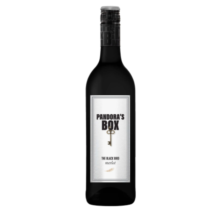 The Black Bird Merlot, Pandora's Box, Western Cape 75Cl