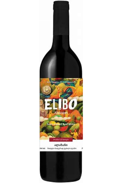 Elibo Alazani Semi Sweet Red 75cl Bottle