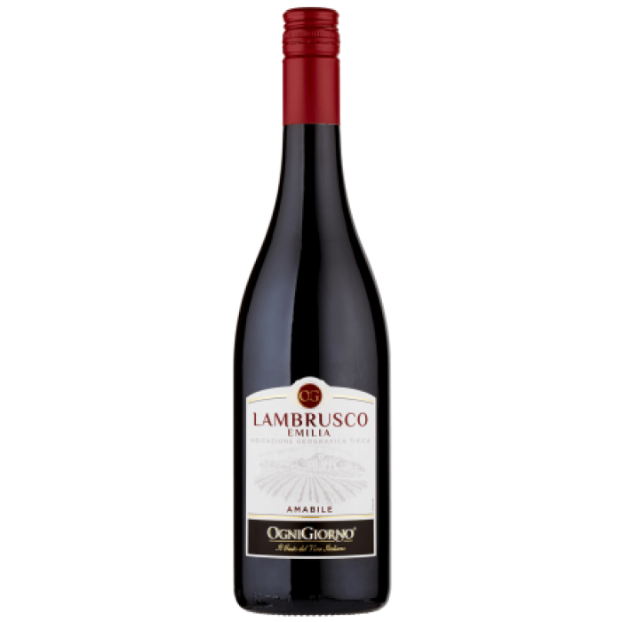 Lambrusco Emilia Rosso (Red)75cl Bottle
