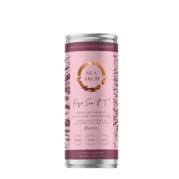 Sea Arch Rose Sea & T Non Alcoholic Gin & Tonic 25cl Can