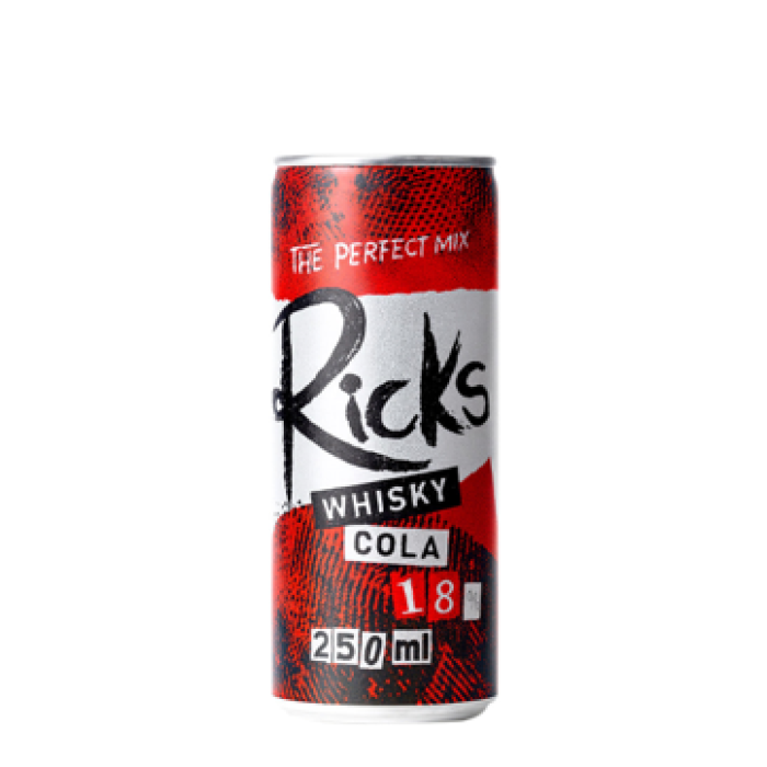 Ricks Whisky & Cola 25cl Can
