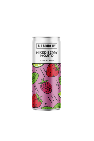 All Shook Up Mixed Berry Mojito 25cl Can