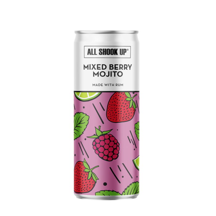 All Shook Up Mixed Berry Mojito 25cl Can