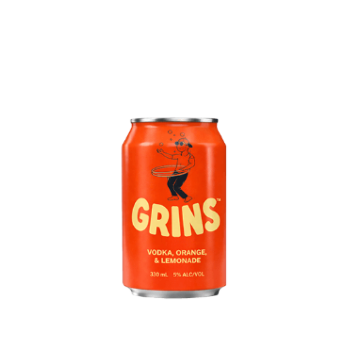 Grins Orange Mix Vodka 33cl Can