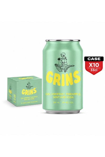 Grins Kiwifruit Mix 33cl Can x10