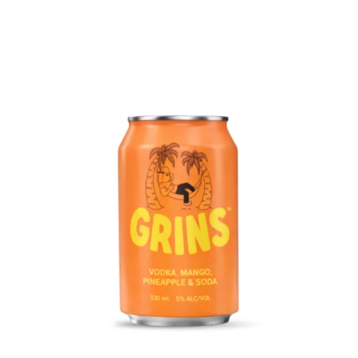 Grins Mango Mix Vodka 33cl Can
