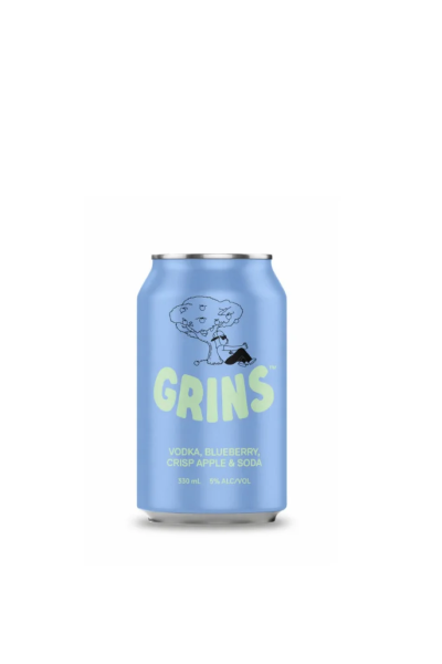 Grins Blueberry Mix Vodka 33cl Can