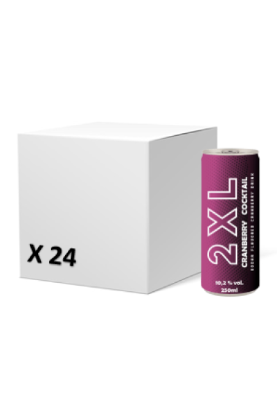 XXL Vodka Cranberry Mix 25cl Can x24