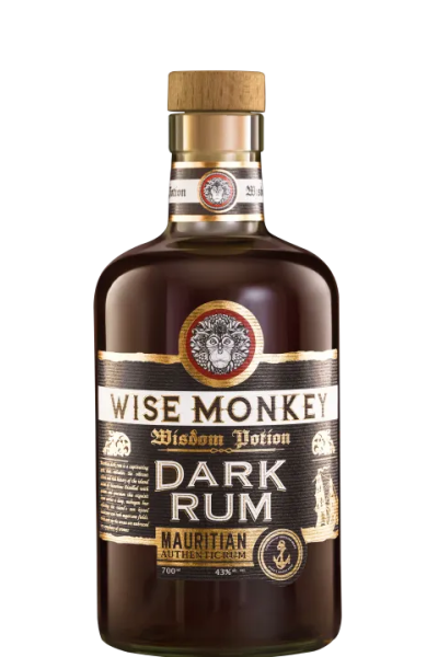 Wise Monkey Mauritian Dark Rum 75cl Bottle