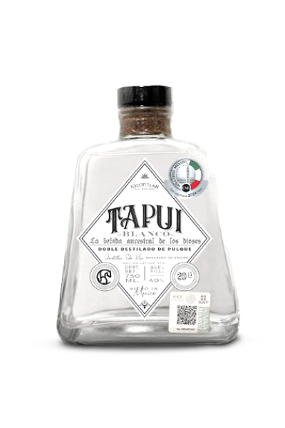 Tapui Pulque Destilate Pulque Distillate Artisanal Jocatitlan Estado De Mexico 75 Cl Bottle
