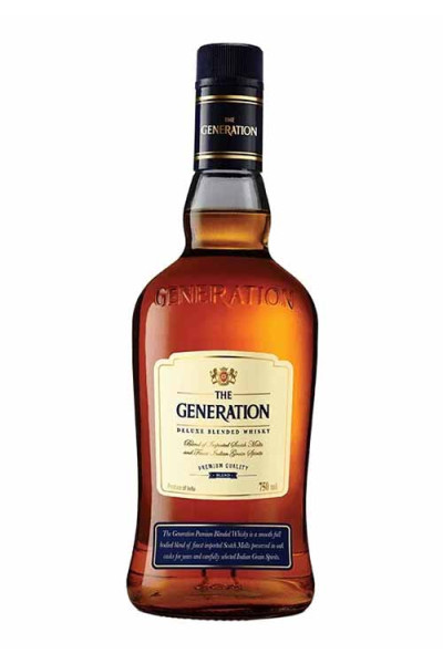 The Generation Premium Blended Whisky 75cl Bottle with Glass