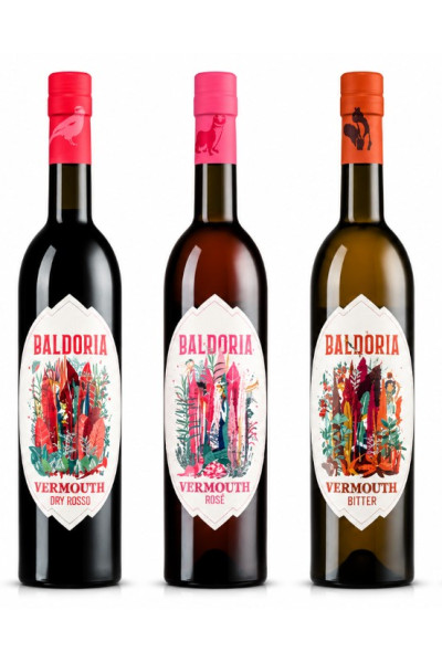 Baldoria Vermouth  Moderno Collection (3x75cl Bottles)