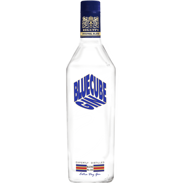 Blue Cube Gin 75cl Bottle