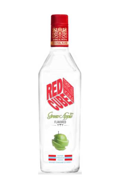 Red Cube Green Apple Vodka 75cl Bottle