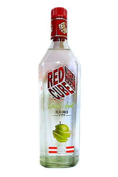 Red Cube Green Apple Vodka 75cl Bottle