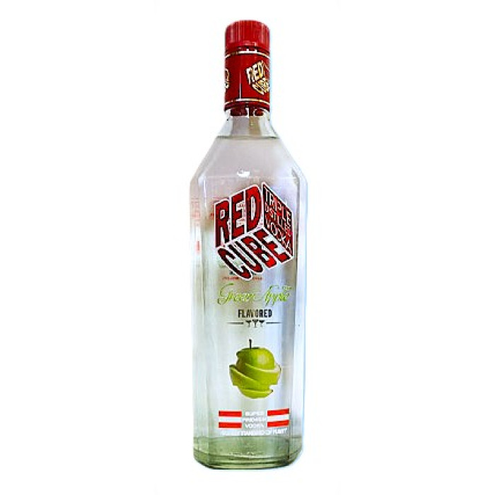 Red Cube Green Apple Vodka 75cl Bottle