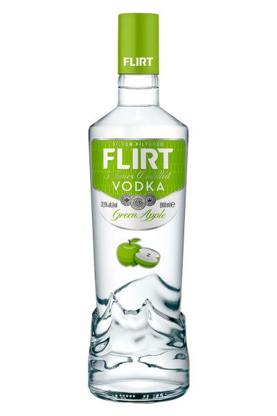 Flirt Vodka Green Apple 1 Litre Bottle