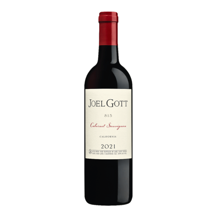 Joel Gott Wines 815 Cabernet Sauvignon 75Cl Bottle