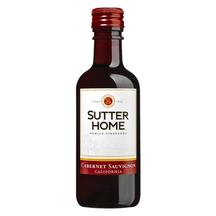 Sutter Home Cabernet Sauvignon 18.7Cl Bottle