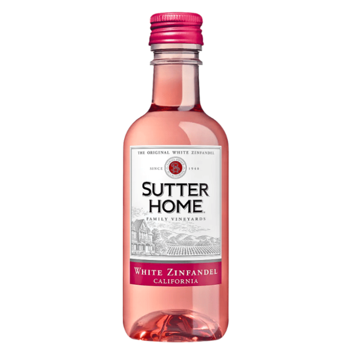 Sutter Home White Zinfandel Blush 18.7Cl Bottle