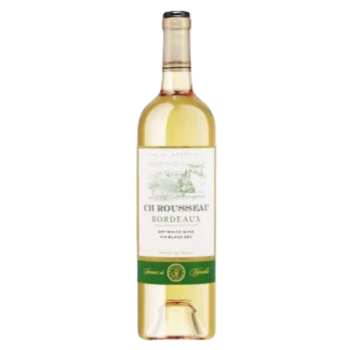Chateau Rousseau Bordeaux White  75 Cl Bottle