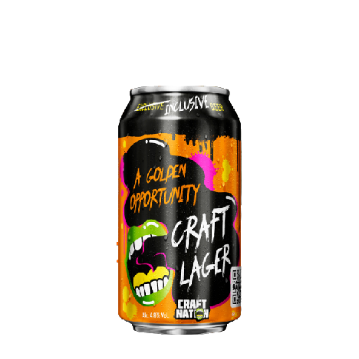 Craft Nation Craft Lager 4.8% 33 Cl Can
