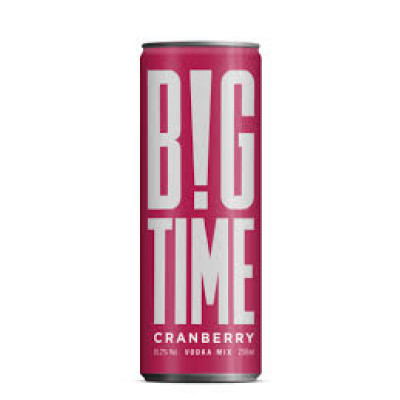 Big Time Vodka Mix Cranberry 25cl Can