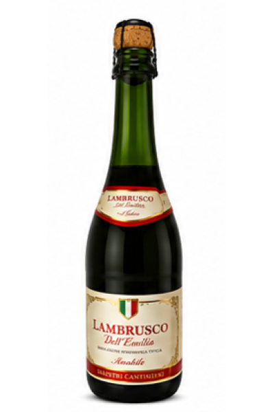 Maestri Cantinieri Lambrusco Dell'Emilia Rosso Amabile Sparkling Wine 75cl Bottle