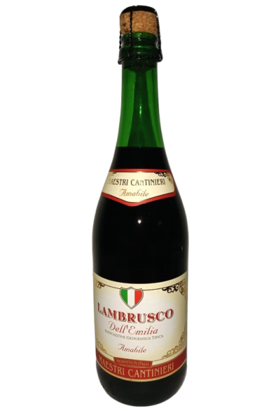 Maestri Cantinieri Lambrusco Dell'Emilia Rosso Amabile Sparkling Wine 75cl Bottle