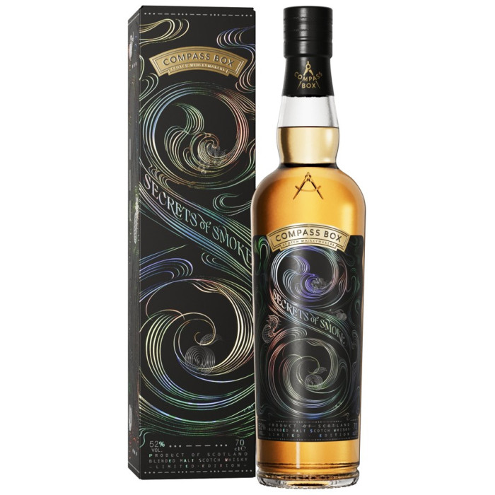Compass Box Secrets Of Smoke  Limited Edition Blended Malt Scotch Whisky  70 Cl Bottle