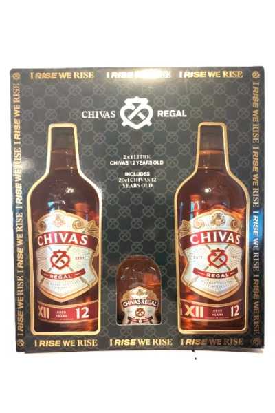 Chivas Regal Gift Pack 2x1L and 1x20cl