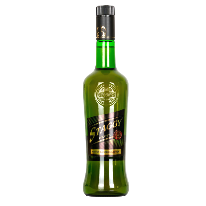 Staggy Green Indian Blended Whisky 75 cl Bottle