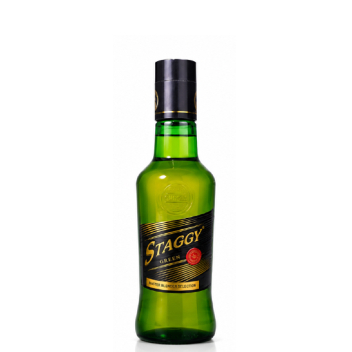 Staggy Green Indian Blended Whisky 18cl Bottle