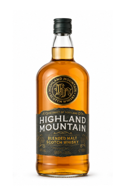 Highland Mountain Blended Malt Whisky 70cl Bottle